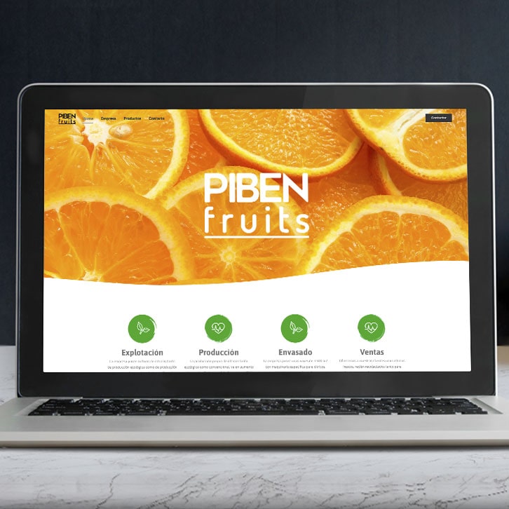 Página web cítricos Piben Fruits