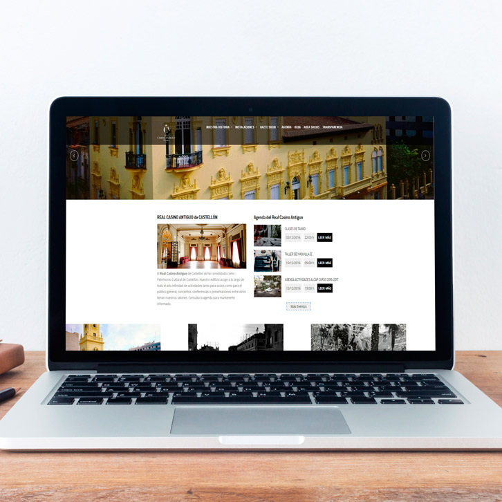 Diseño web de Casino Antiguo Castellón