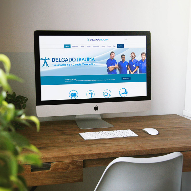 diseño web de Delgado Trauma