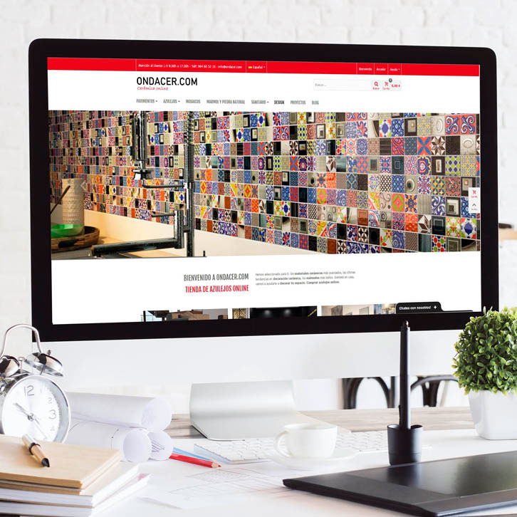 diseño web Tienda online Ondacer