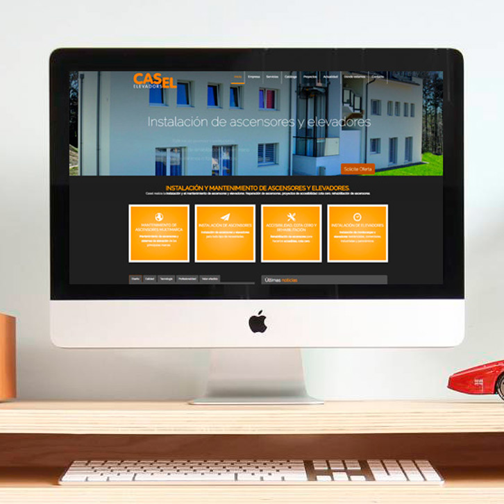 Diseño web Castelló Elevadors